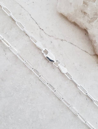 Sterling Paperclip Chain Necklace - view 5