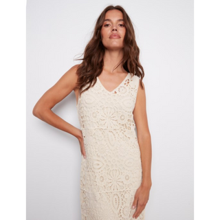 Crochet Sleeveless Maxi Dress - dolly mama boutique