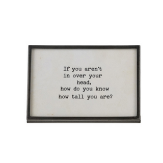 Gunmetal Framed Signs - dolly mama boutique