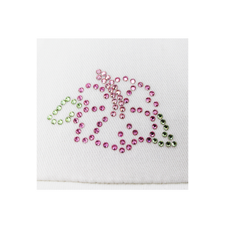 Rachel Cap with Crystal Hibiscus