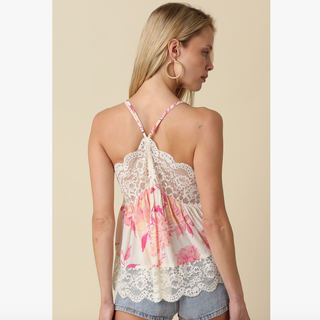 Lia Floral Lace Cami - dolly mama boutique