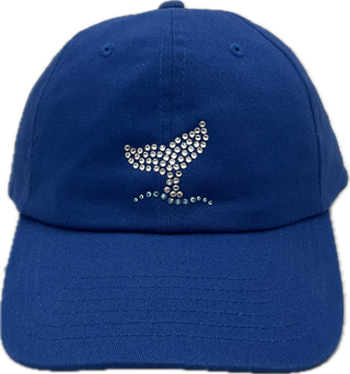 Rachel Cap with Crystal Whale/Mermaid Tail - dolly mama boutique