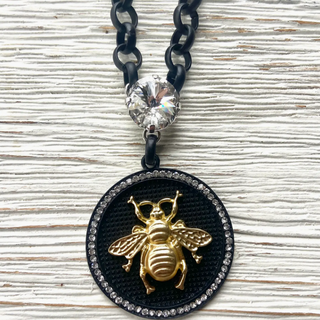 Bee Coin Statement Necklace