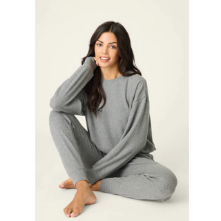 Thermal Cross Stitch Pajama Set - dolly mama boutique