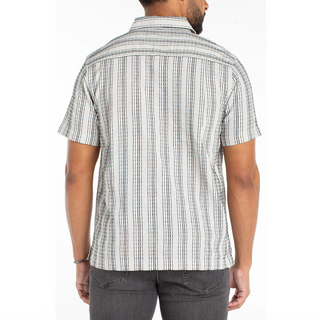 Men's Striped Button-Up Shirt - dolly mama boutique