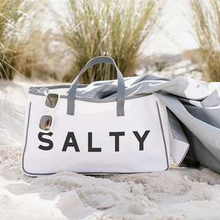 “SALTY” Canvas Tote - dolly mama boutique
