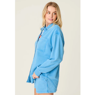 Button-Up Knit Shacket - dolly mama boutique