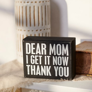 Box Sign "Dear Mom" - dolly mama boutique