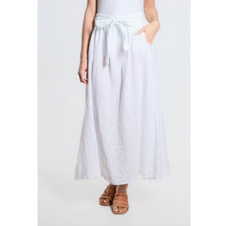 Angie A-Line Linen Skirt - dolly mama boutique