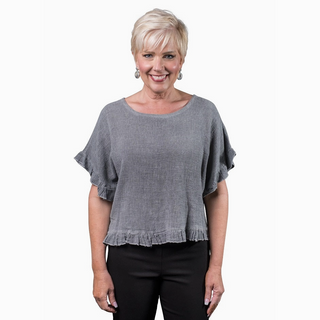 Kinslee Ruffle Top - dolly mama boutique