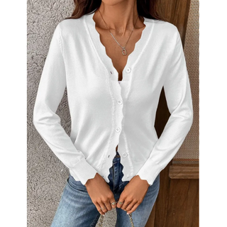 Scalloped Cardigan - dolly mama boutique
