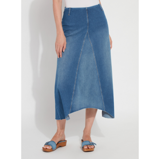 Camille Denim Maxi Skirt - dolly mama boutique