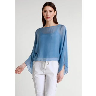 Sofita Cropped Silk Kaftan