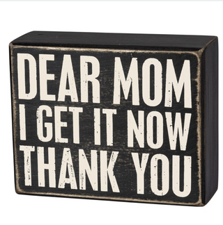 Wooden Box Sign - $14 - dolly mama boutique