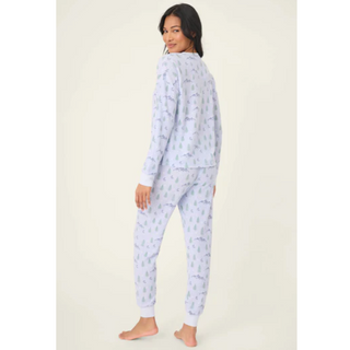 Waffle Knit Ski Jammie Set