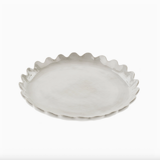 Scalloped Round Plate