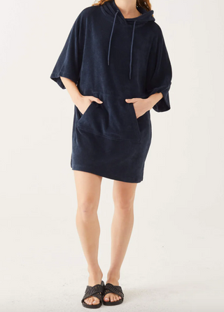 Captiva Terry Hooded Tunic NVY  00165
