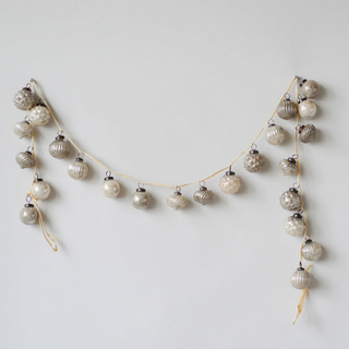 Mercury Glass Garland - Taupe - dolly mama boutique