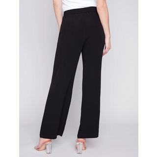 Crepe Elastic-Waist Pull-On Pant - dolly mama boutique