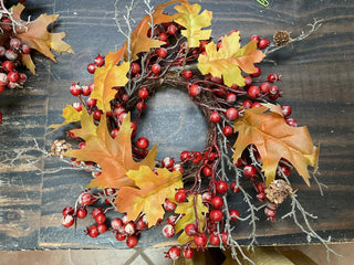 Fall Berry Leaf Accent Ring