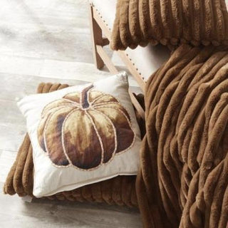 Herringbone Pumpkin Pillow