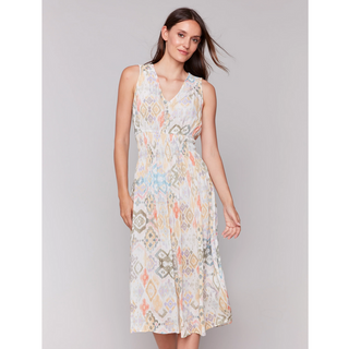Printed Empire-Waist Dress
