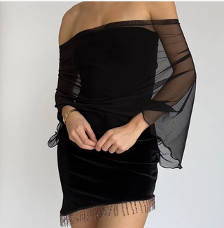 Mesh Poncho - dolly mama boutique