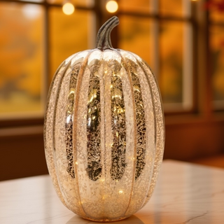 Metallic LED Pumpkins