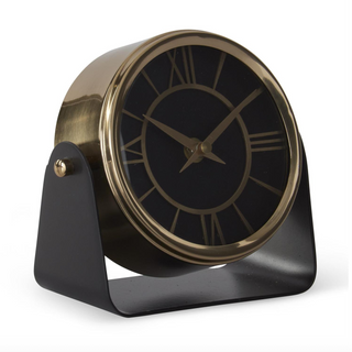 Antique Brass Mantle Clock