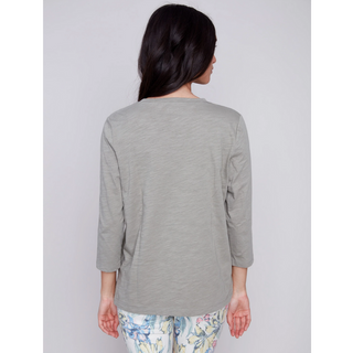 3/4 Sleeve Organic Cotton Top - dolly mama boutique