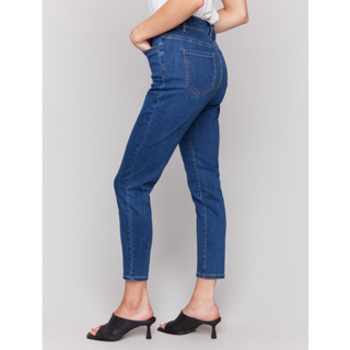 Claudia Slim-Leg Denim Pant - dolly mama boutique