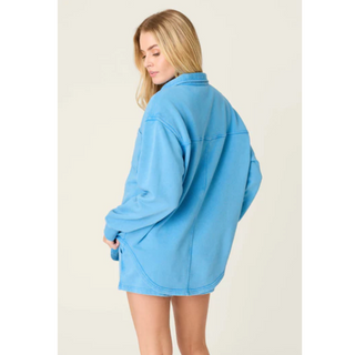 Button-Up Knit Shacket - dolly mama boutique