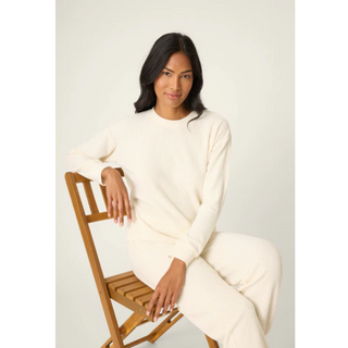 Waffle Knit Fireside Sparkle PJ Set