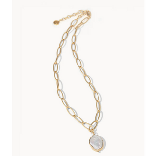 Coin Pearl Necklace - dolly mama boutique