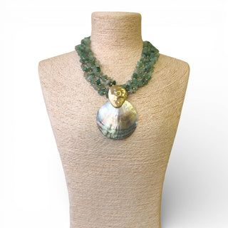 Mother Of Pearl Statement Necklace