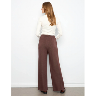Pintuck Wid-Leg Pull-On Pant