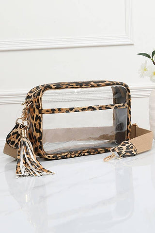 Clear PU Crossbody Camera Bag