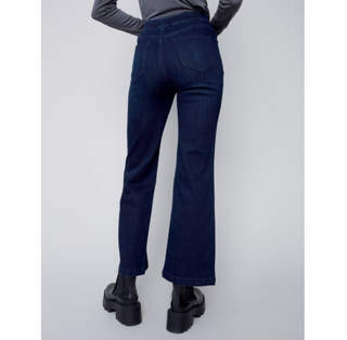 Pull-On Denim Sailor Pants