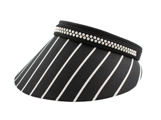 Jackie-O Pearl Visor - Double Row - dolly mama boutique