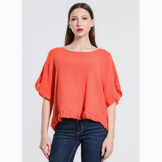 Kinslee Ruffle Top - dolly mama boutique