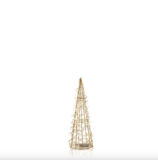 Gold Wire LED Trees - dolly mama boutique