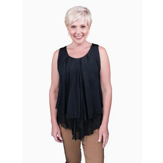 Briana Layered Tank - dolly mama boutique