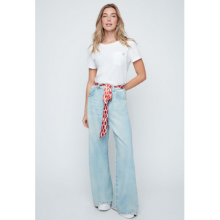 Bleached Wide-Leg Denim Pant - dolly mama boutique