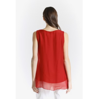 Dina Silk V-Neck Tank