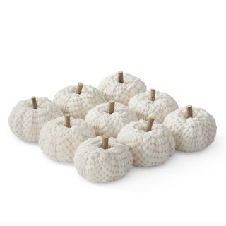 Cream Fabric Pumpkins