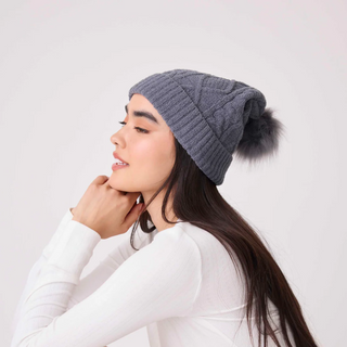 Cable-Knit Beanie - dolly mama boutique