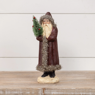 Vintage Santa with Tree
