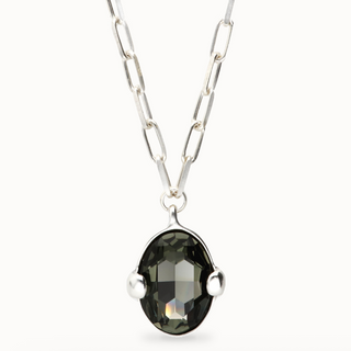 Ser Deslumbrante Crystal Pendant Necklace