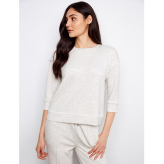 Soft Scuba 3/4 Sleeve Top - dolly mama boutique