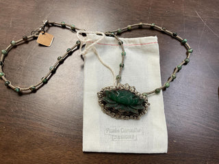 Fluorite Lotus Necklace